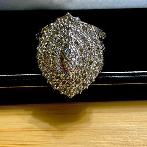 Large Diamond Cocktail Ring